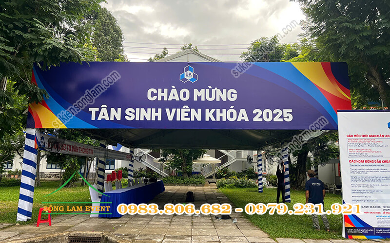 Dựng nhà bạt mùa mưa