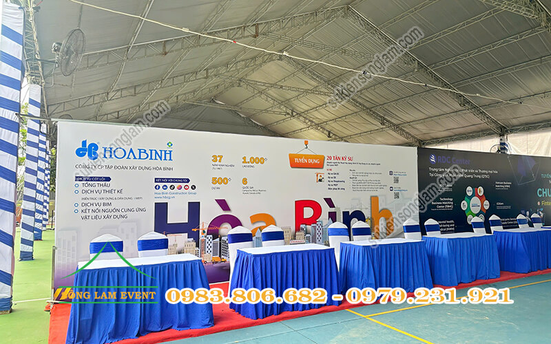 Dựng nhà bạt mùa mưa