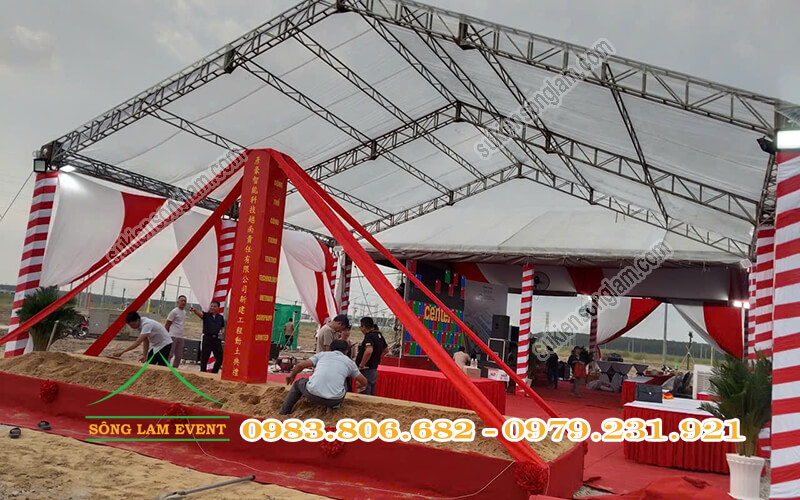 Thuê nhà bạt lễ động thổ Thuê nhà bạt lễ động thổ