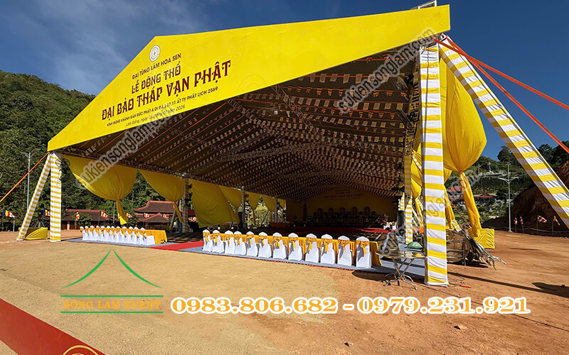 Thuê nhà bạt lễ động thổ Thuê nhà bạt lễ động thổ
