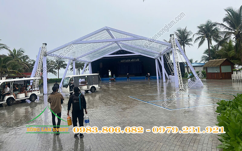 Cho thuê nhà bạt trong suốt tổ chức Gala Dinner 2026 của Ziehl Abegg Việt Nam tại Asteria Mui Ne Resort
