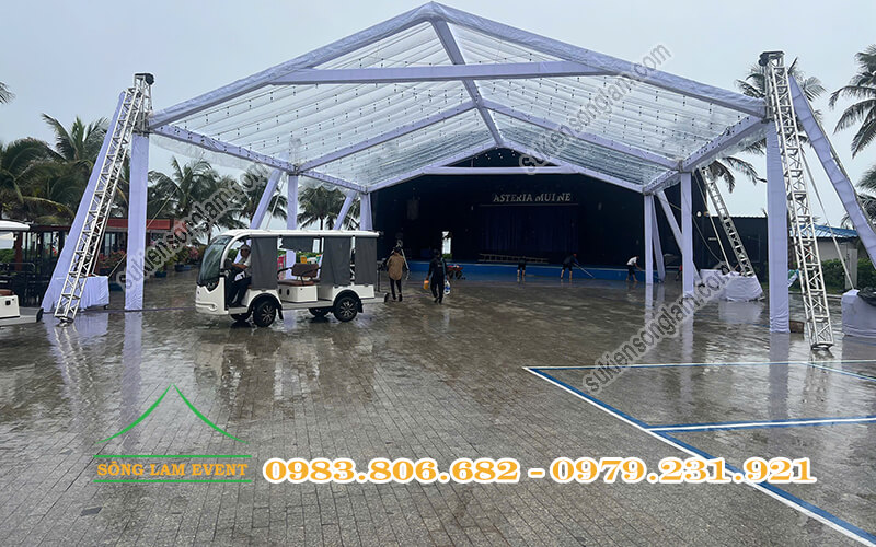 Cho thuê nhà bạt trong suốt tổ chức Gala Dinner 2026 của Ziehl Abegg Việt Nam tại Asteria Mui Ne Resort