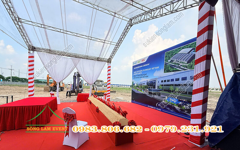 Cho thuê nhà bạt tổ chức Lễ khởi công nhà máy công nghệ hợp kim nhẹ D.MAG Việt Nam tại TPHCM Cho thuê nhà bạt tổ chức Lễ khởi công nhà máy công nghệ hợp kim nhẹ D.MAG Việt Nam tại TPHCM