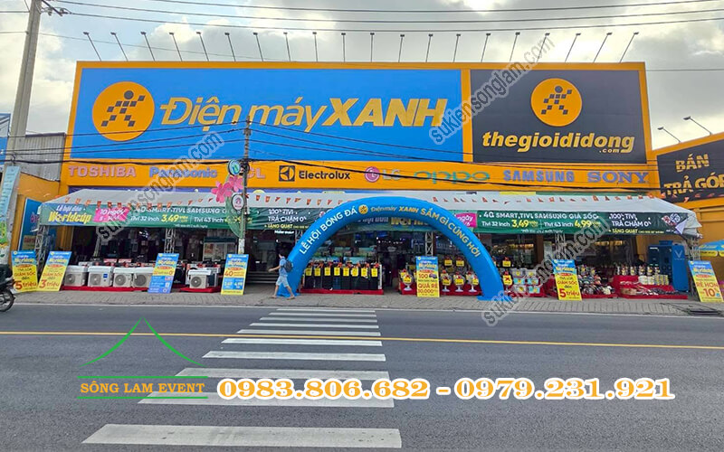 Cho thuê nhà bạt tổ chức sự kiện lễ hội của Điện Máy Xanh
