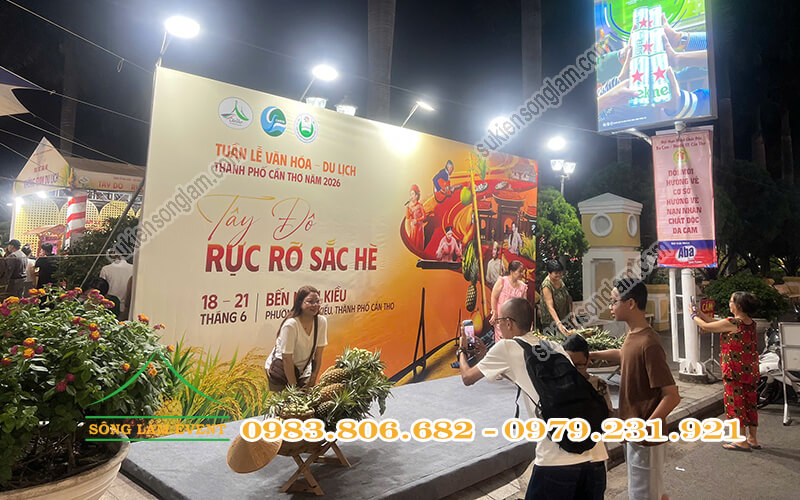 Cho thuê sân khấu sự kiện tổ chức Tuần lễ văn hóa du lịch TP Cần Thơ 2026