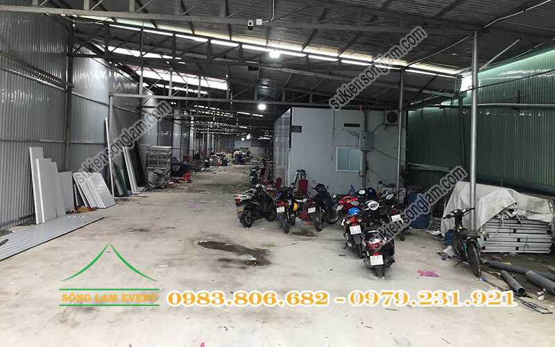 Kho xưởng thiết bị sự kiện và nhà bạt Sông Lam