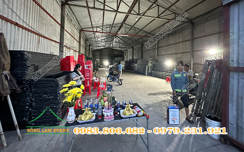 Kho xưởng thiết bị sự kiện và nhà bạt Sông Lam