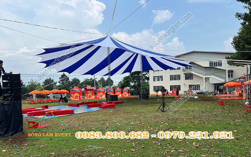 Cho thuê dù sự kiện tổ chức chương trình của Shopee tại công ty ở Đồng Nai