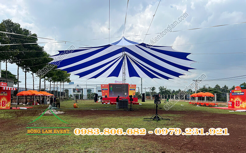 Cho thuê dù sự kiện tổ chức chương trình của Shopee tại công ty ở Đồng Nai