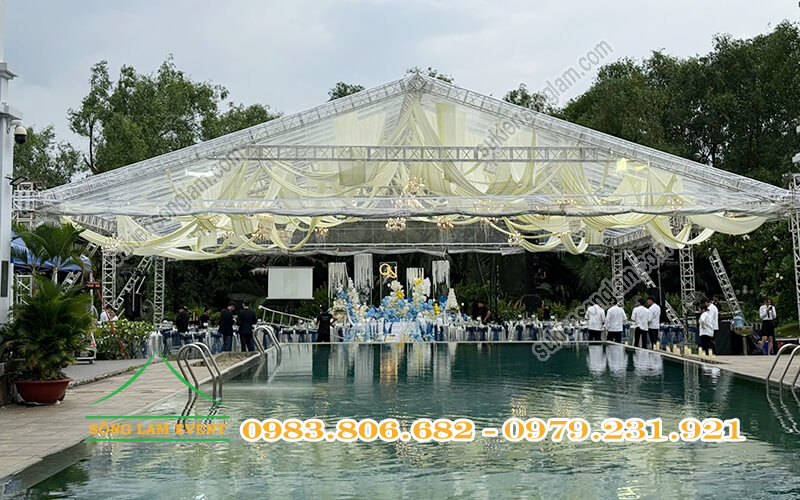 Cho thuê nhà bạt trong suốt tổ chức đám cưới ngoài trời tại Chloe Gallery TPHCM Cho thuê nhà bạt trong suốt tổ chức đám cưới ngoài trời tại Chloe Gallery TPHCM