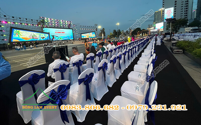 Cho thuê bàn ghế sự kiện tổ chức Lễ khai mạc Đại hội TDTT tỉnh Khánh Hòa lần 1 năm 2026