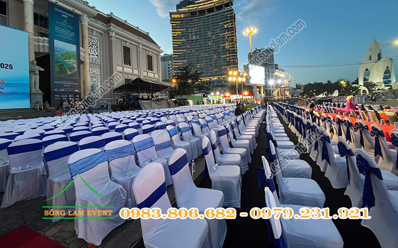 Cho thuê bàn ghế sự kiện tổ chức Lễ khai mạc Đại hội TDTT tỉnh Khánh Hòa lần 1 năm 2026