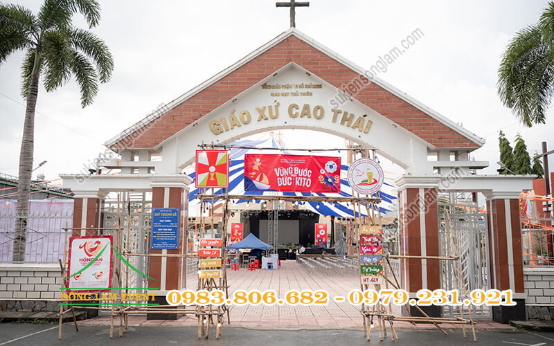 Cho thuê dù sự kiện tổ chức Lễ kỷ niệm 10 năm thành lập xứ đoàn Anê Lê Thị Thành GX Cao Thái Cho thuê dù sự kiện tổ chức Lễ kỷ niệm 10 năm thành lập xứ đoàn Anê Lê Thị Thành GX Cao Thái