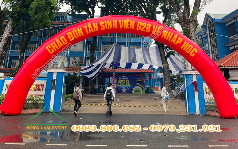Cho thuê nhà bạt tổ chức Lễ đón tân sinh viên nhập học 2026 trường đại học Thủ Dầu Một