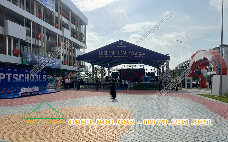 Cho thuê nhà bạt tổ chức Lễ khánh thành trường FPT School Millennia Long An Cho thuê nhà bạt tổ chức Lễ khánh thành trường FPT School Millennia Long An