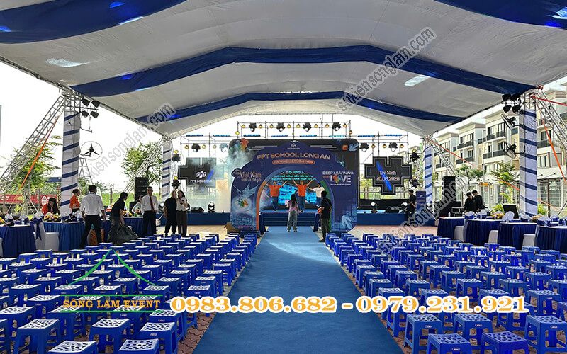 Cho thuê nhà bạt tổ chức Lễ khánh thành trường FPT School Millennia Long An Cho thuê nhà bạt tổ chức Lễ khánh thành trường FPT School Millennia Long An