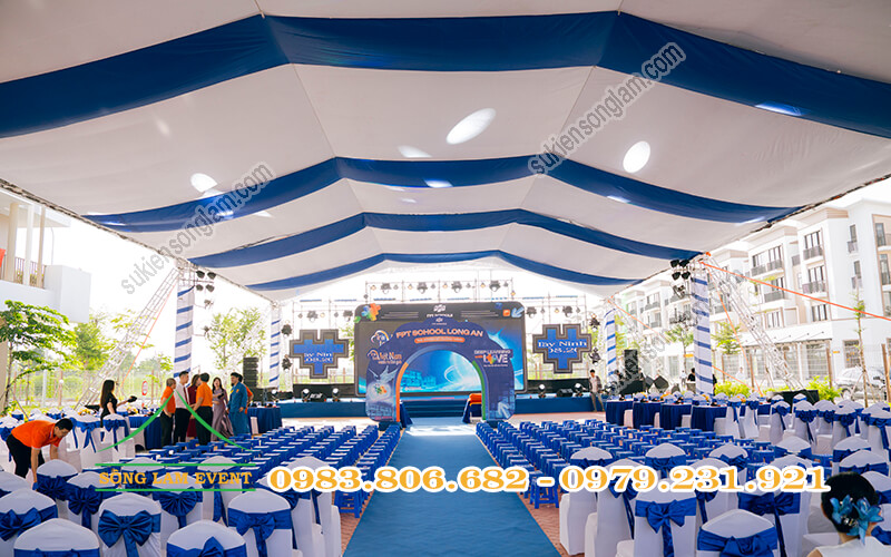 Cho thuê nhà bạt tổ chức Lễ khánh thành trường FPT School Millennia Long An Cho thuê nhà bạt tổ chức Lễ khánh thành trường FPT School Millennia Long An