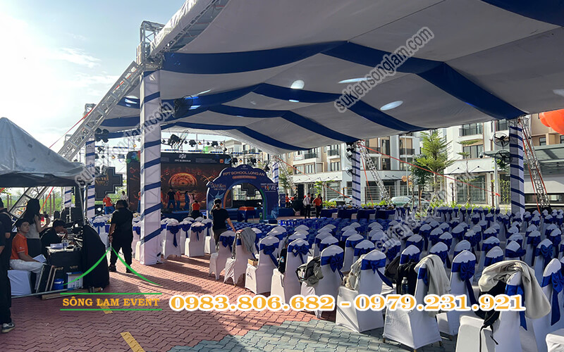 Cho thuê nhà bạt tổ chức Lễ khánh thành trường FPT School Millennia Long An Cho thuê nhà bạt tổ chức Lễ khánh thành trường FPT School Millennia Long An