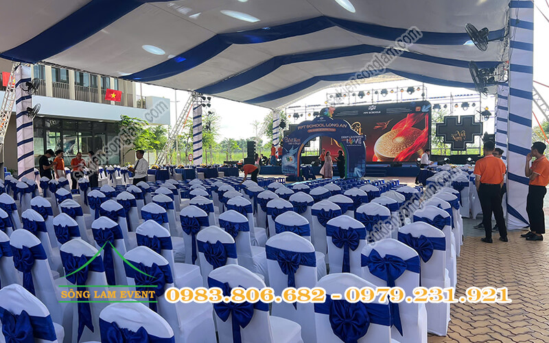 Cho thuê nhà bạt tổ chức Lễ khánh thành trường FPT School Millennia Long An Cho thuê nhà bạt tổ chức Lễ khánh thành trường FPT School Millennia Long An
