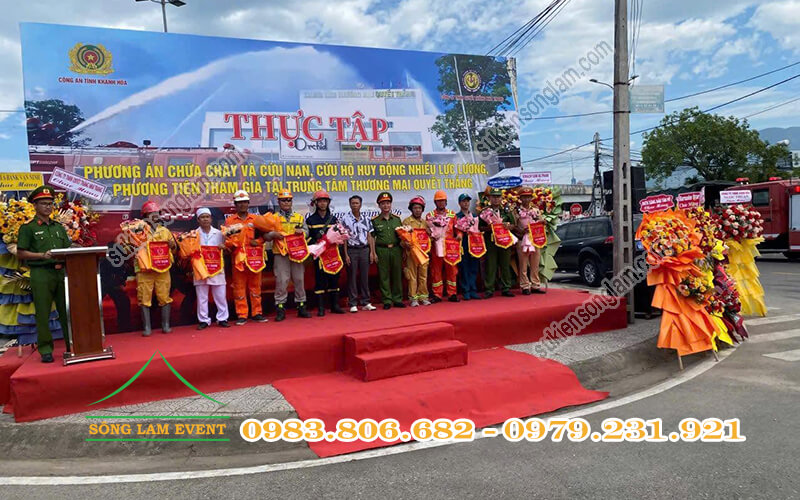 Cho thuê sân khấu tổ chức Thực tập phương án chữa cháy, CNCH tại TTTM Quyết Thắng Cho thuê sân khấu tổ chức Thực tập phương án chữa cháy, CNCH tại TTTM Quyết Thắng