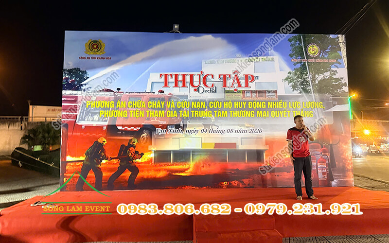 Cho thuê sân khấu tổ chức Thực tập phương án chữa cháy, CNCH tại TTTM Quyết Thắng Cho thuê sân khấu tổ chức Thực tập phương án chữa cháy, CNCH tại TTTM Quyết Thắng