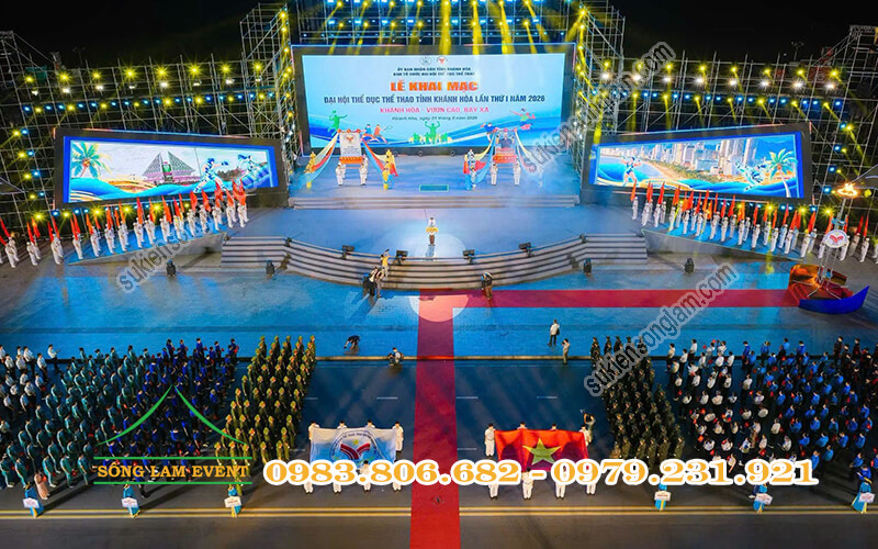 Lễ khai mạc Đại hội TDTT tỉnh Khánh Hòa lần 1 năm 2026