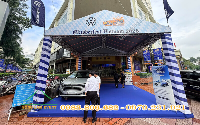 Cho thuê nhà bạt làm gian hàng Volkswagen tại Lễ hội Oktoberfest Vietnam 2026 Cho thuê nhà bạt làm gian hàng Volkswagen tại lễ hội Otoberfest Vietnam 2026