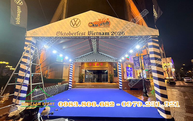 Cho thuê nhà bạt làm gian hàng Volkswagen tại Lễ hội Oktoberfest Vietnam 2026 Cho thuê nhà bạt làm gian hàng Volkswagen tại lễ hội Otoberfest Vietnam 2026