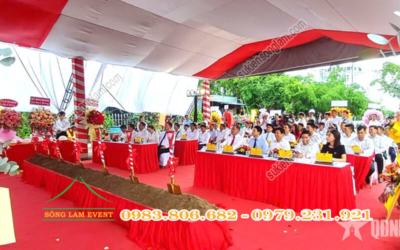 Cho thuê nhà bạt tổ chức Lễ khởi công trụ sở bộ chỉ huy quân sự tỉnh Cà Mau