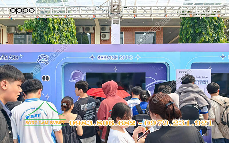 Cho thuê nhà bạt tổ chức Oppo Campus Connect 2026 tại ĐH công nghệ kỹ thuật TPHCM