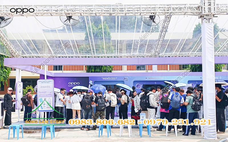 Cho thuê nhà bạt tổ chức Oppo Campus Connect 2026 tại ĐH công nghệ kỹ thuật TPHCM