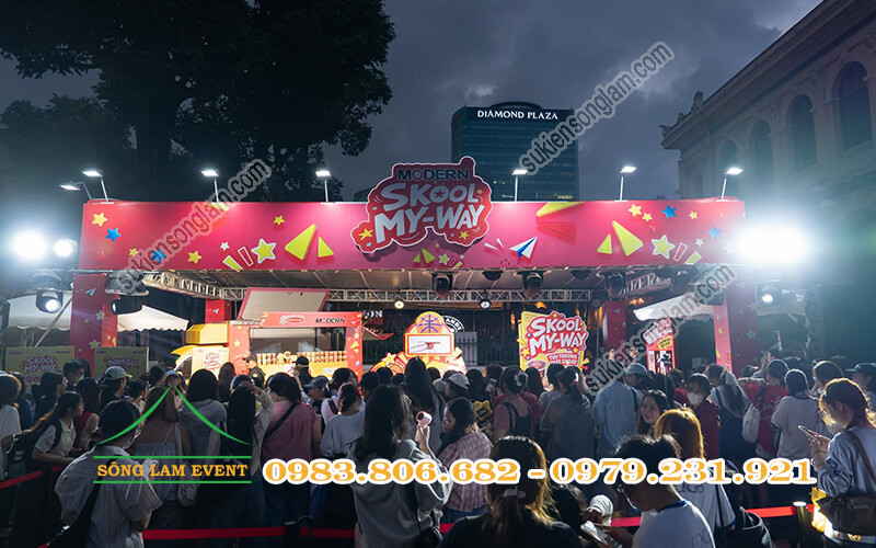 Cho thuê nhà bạt tổ chức sự kiện Trải nghiệm Modern Skool My Way tại Bưu điện trung tâm TPHCM