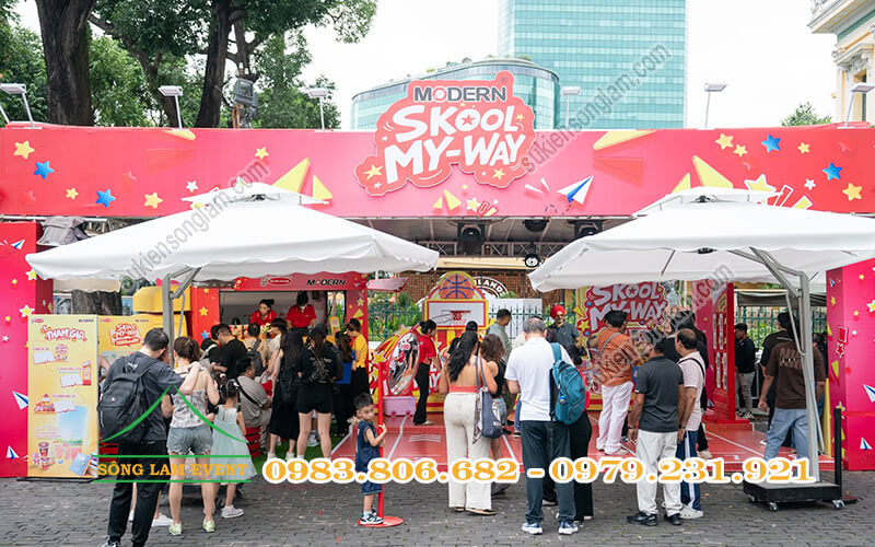 Cho thuê nhà bạt tổ chức sự kiện Trải nghiệm Modern Skool My Way tại Bưu điện trung tâm TPHCM