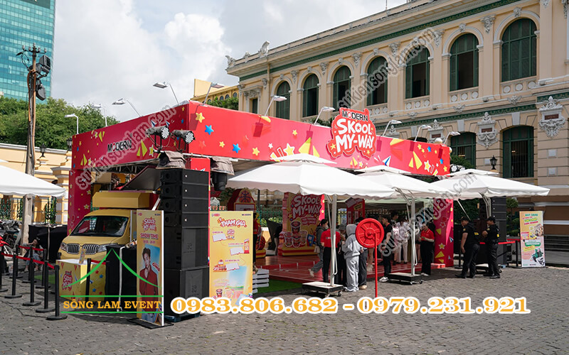 Cho thuê nhà bạt tổ chức sự kiện Trài nghiệm Modern Skool My Way tại Bưu điện trung tâm TPHCM