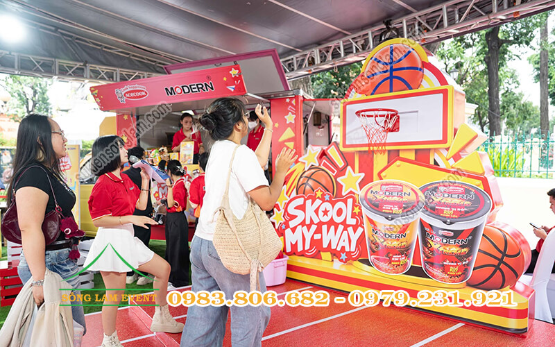 Cho thuê nhà bạt tổ chức sự kiện Trài nghiệm Modern Skool My Way tại Bưu điện trung tâm TPHCM