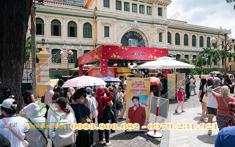 Cho thuê nhà bạt tổ chức sự kiện Trải nghiệm Modern Skool My Way tại Bưu điện trung tâm TPHCM