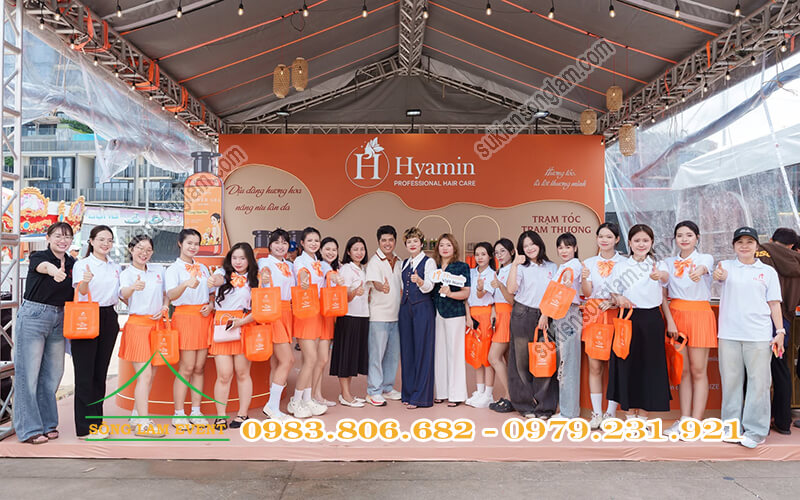 Thi công booth sự kiện Hyamin Vietnam tai Tiktok Food Fest 2026