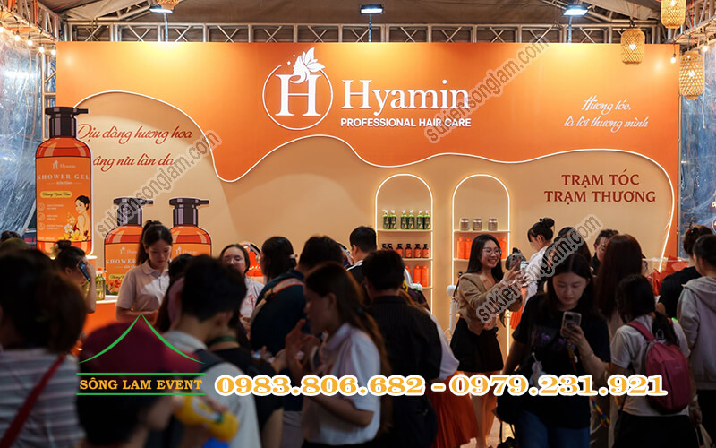 Thi công booth sự kiện Hyamin Vietnam tai Tiktok Food Fest 2026