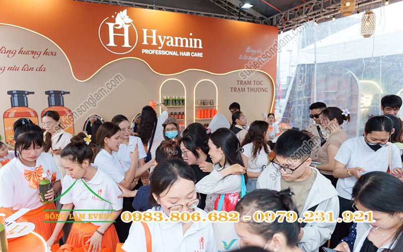Thi công booth sự kiện Hyamin Vietnam tai Tiktok Food Fest 2026
