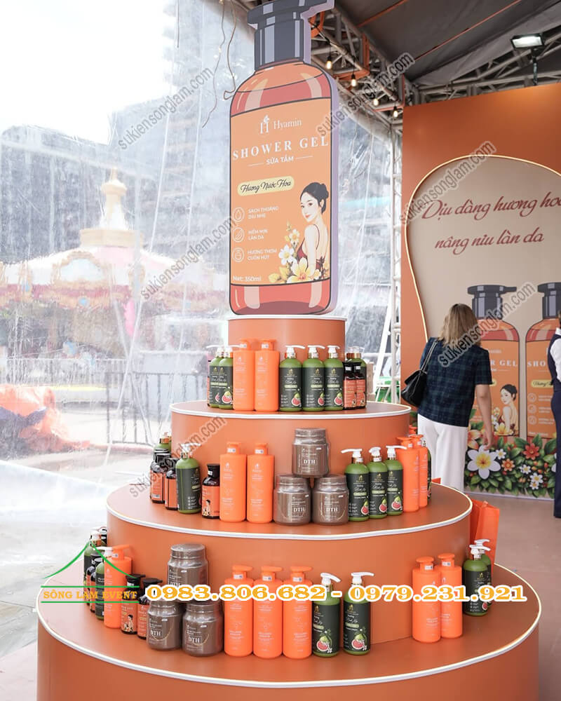 Thi công booth sự kiện Hyamin Vietnam tai Tiktok Food Fest 2026