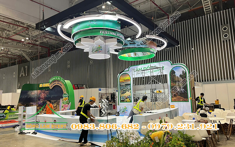 Thiết kế thi công gian hàng triển lãm du lịch Lâm Đồng tại ITE HCMC 2026 Thiết kế thi công gian hàng triển lãm du lịch Lâm Đồng tại ITE HCMC 2026