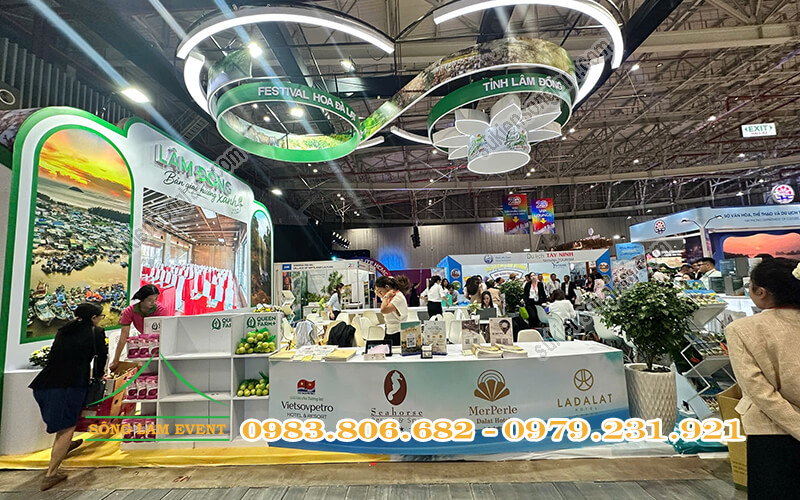 Thiết kế thi công gian hàng triển lãm du lịch Lâm Đồng tại ITE HCMC 2026 Thiết kế thi công gian hàng triển lãm du lịch Lâm Đồng tại ITE HCMC 2026
