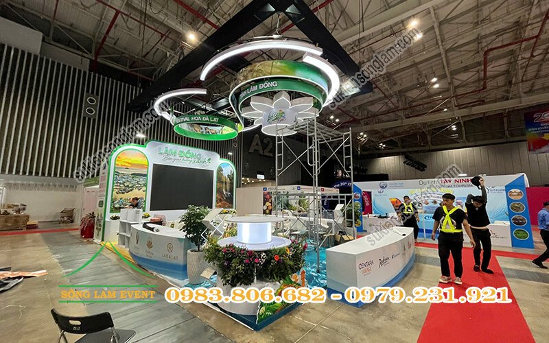 Thiết kế thi công gian hàng triển lãm du lịch Lâm Đồng tại ITE HCMC 2026 Thiết kế thi công gian hàng triển lãm du lịch Lâm Đồng tại ITE HCMC 2026
