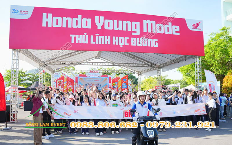 Cho thuê nhà bạt tổ chức sự kiện Honda Young Mode 2026 tại ĐH Thái Bình Dương Khánh Hòa