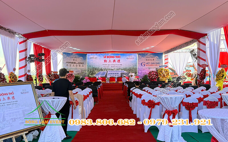 Cho thuê nhà bạt tổ chức Lễ động thổ công ty SHUN FU METAL PRODUCTS Cho thuê nhà bạt tổ chức Lễ động thổ công ty SHUN FU METAL PRODUCTS