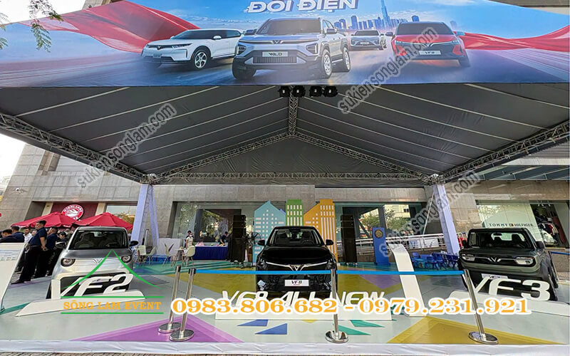 Cho thuê nhà bạt tổ chức Ngày hội lái xe Vinfast tại Vincom Xuân Khánh Cần Thơ