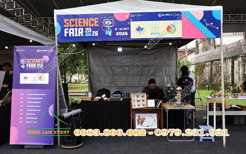 Cho thuê nhà bạt tổ chức sự kiện Science Fair 2026 tại TPHCM Cho thuê nhà bạt tổ chức sự kiện Science Fair 2026 tại TPHCM