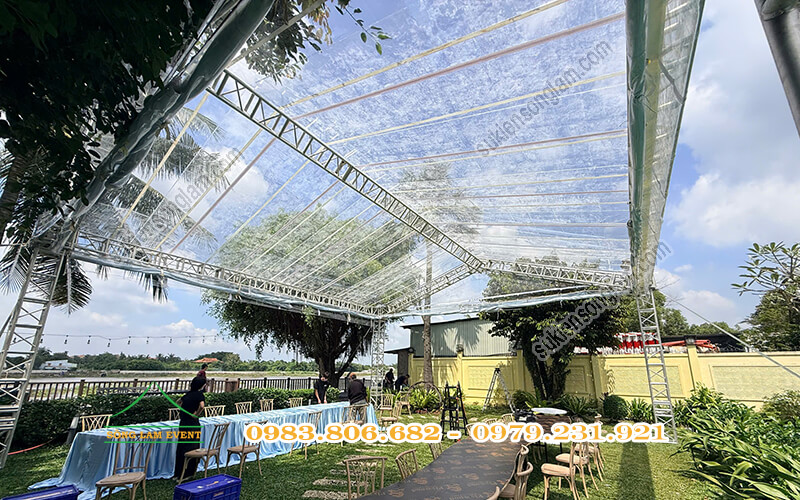 Cho thuê nhà bạt tổ chức sự kiện tại Sunset Side Villa Lái Thiêu TPHCM