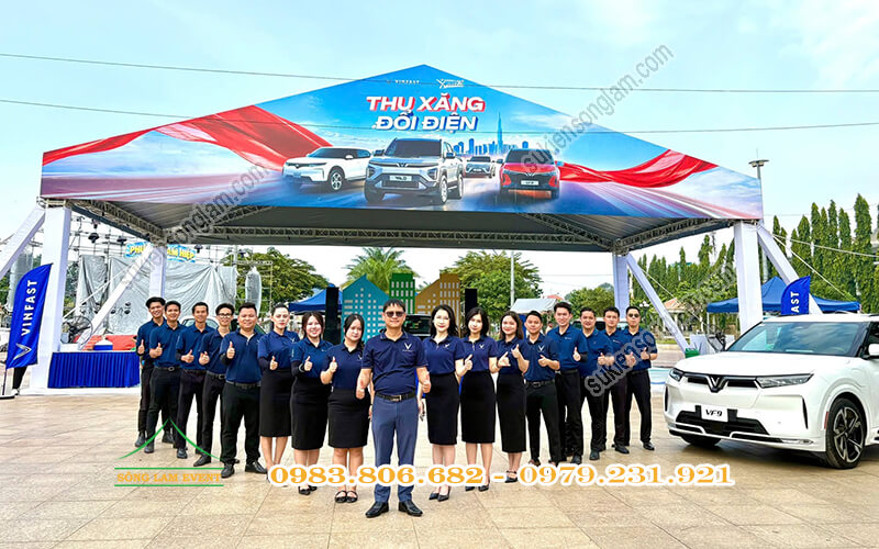 Cho thuê nhà bạt tổ chức chương trình Thu xăng đổi điện 2026 của Vinfast tại Đồng Nai Cho thuê nhà bạt tổ chức chương trình Thu xăng đổi điện 2026 của Vinfast tại Đồng Nai