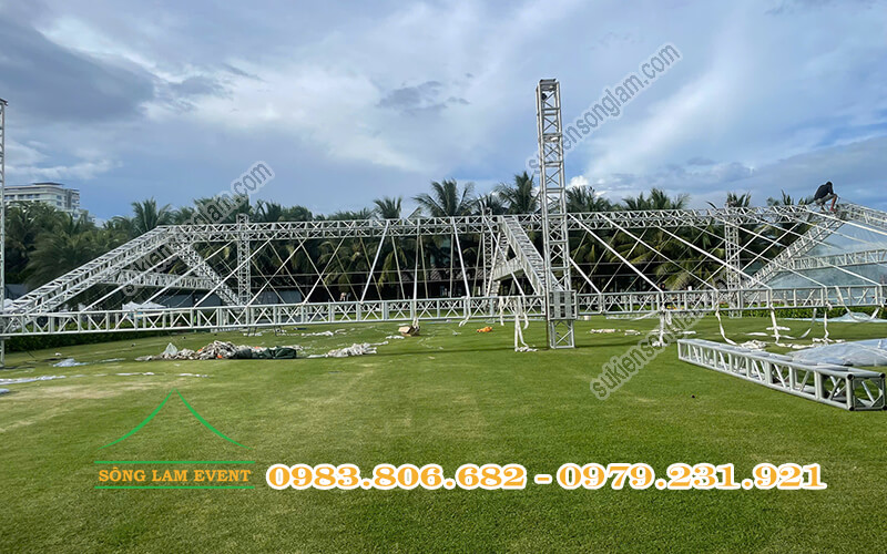 Cho thuê nhà bạt tổ chức tiệc cưới ngoài trời tại resort Axi Plaza Cam Ranh Khánh Hòa